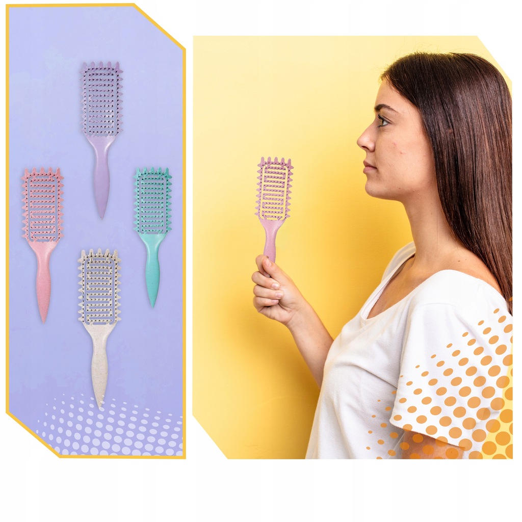 SZCZOTKA DO LOKÓW DO WŁOSÓW KRĘCONYCH DEFINIUJĄCA LOKI MASAŻER WŁOSIE Kod producenta CURL DEFINE STYLING COMB BOUNCE